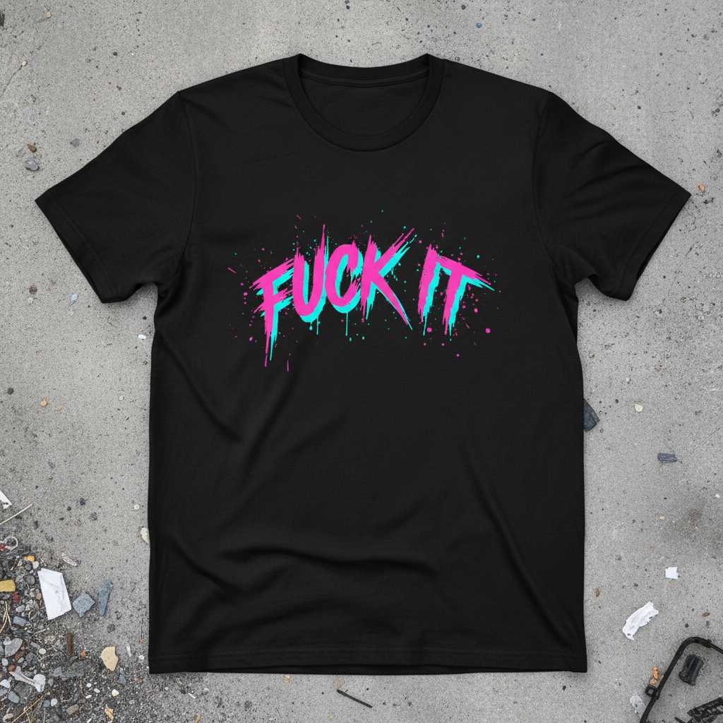 Fuck It Graphic T-Shirt Tee Novelty Unisex Clothing Gift Idea