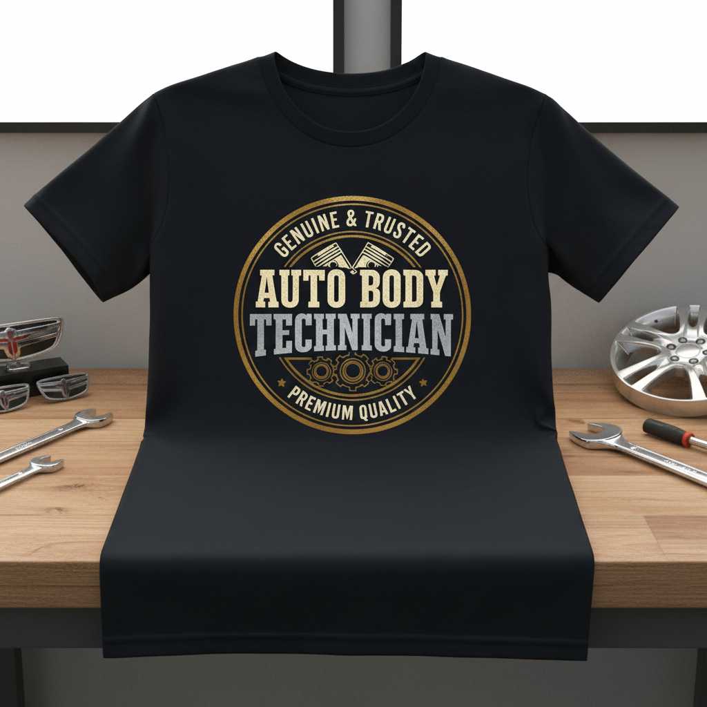 Genuine & Trusted Auto Body Technician Premium Quality T-Shirt Graphic Tee Gift