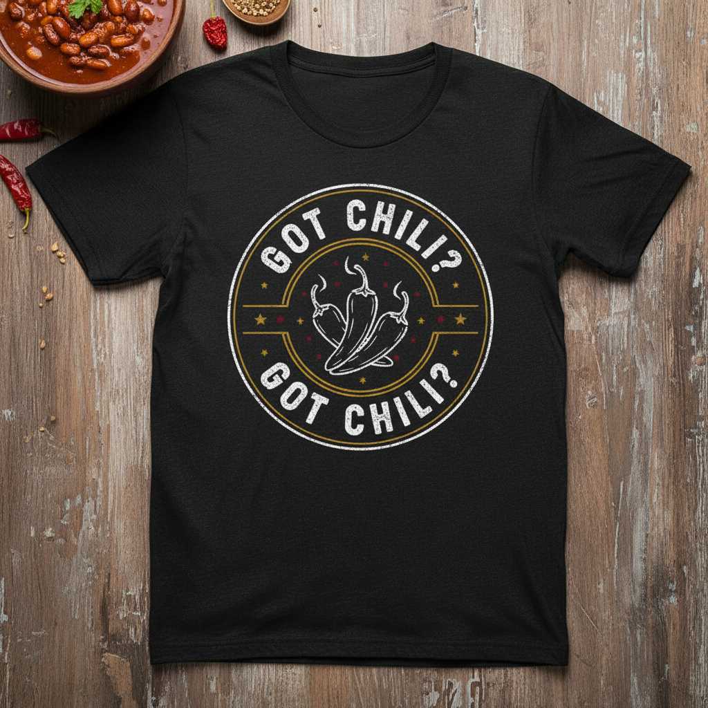 Got Chili- Chili Pepper Lover Graphic T-Shirt Retro Tee Gift Idea for Spicy Food Fan