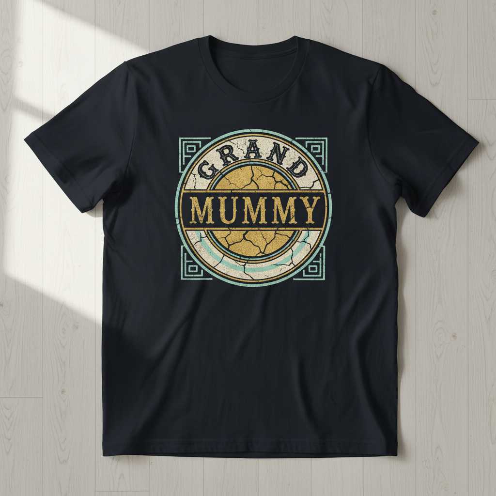 Grand Mummy Vintage Graphic T-Shirt Retro Tee Novelty Clothing Gift Idea