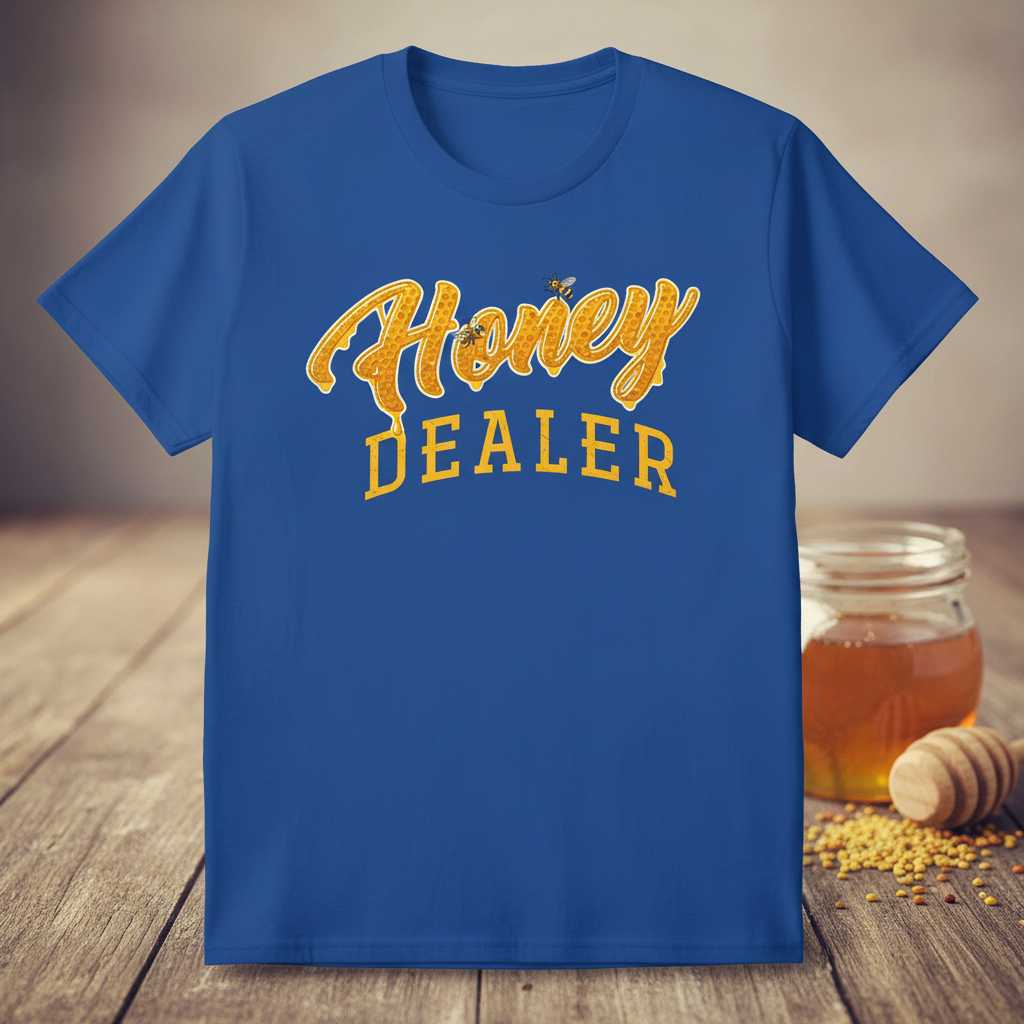 Honey Dealer Graphic T-Shirt Beekeeper Tee Novelty Gift Idea for Bee Lovers