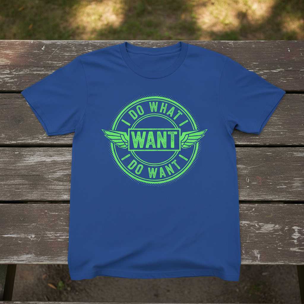 I Do What I Want Graphic T-Shirt Tee Novelty Top Unisex Merch Gift Idea