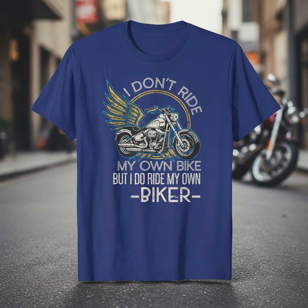 I Dont Ride My Own Bike But I Do Ride My Own Biker T-Shirt Tee Gift for Motorcycle Lover_new