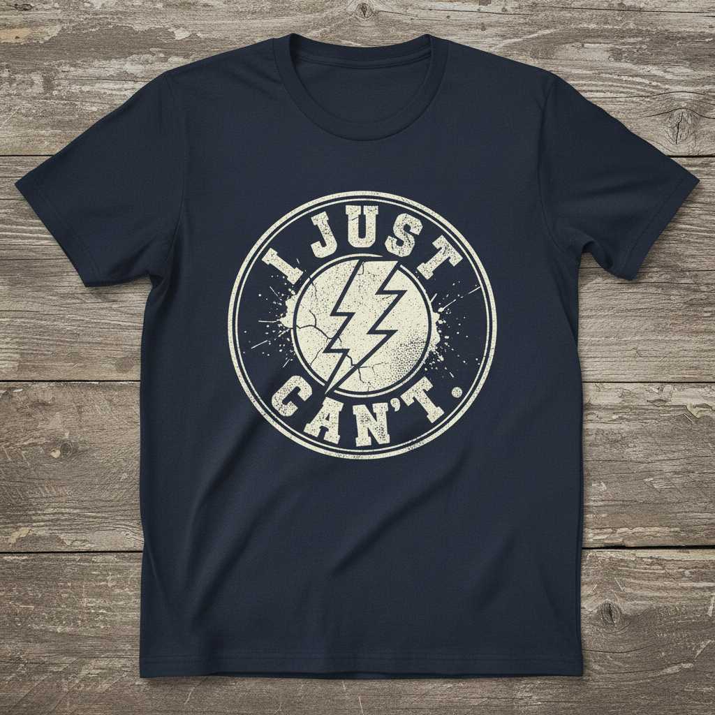 I Just Cant Vintage Distressed Graphic T-Shirt Novelty Tee Gift for Fans
