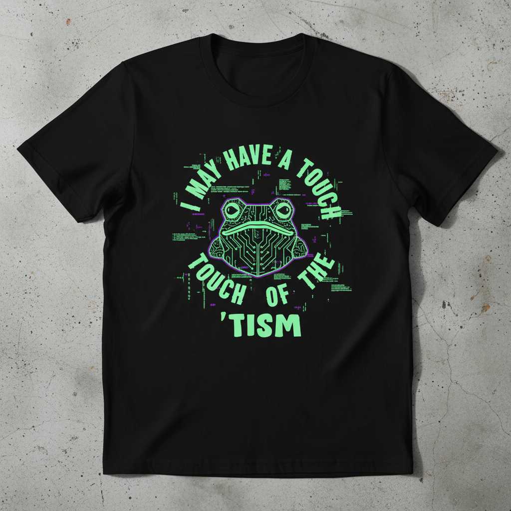 I May Have A Touch Touch Of The ’Tism Graphic T-Shirt Tee Novelty Gift Idea