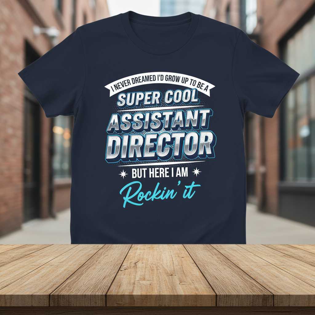 I Never Dreamed I’d Grow Up To Be A Super Cool Assistant Director T-Shirt Tee Gift