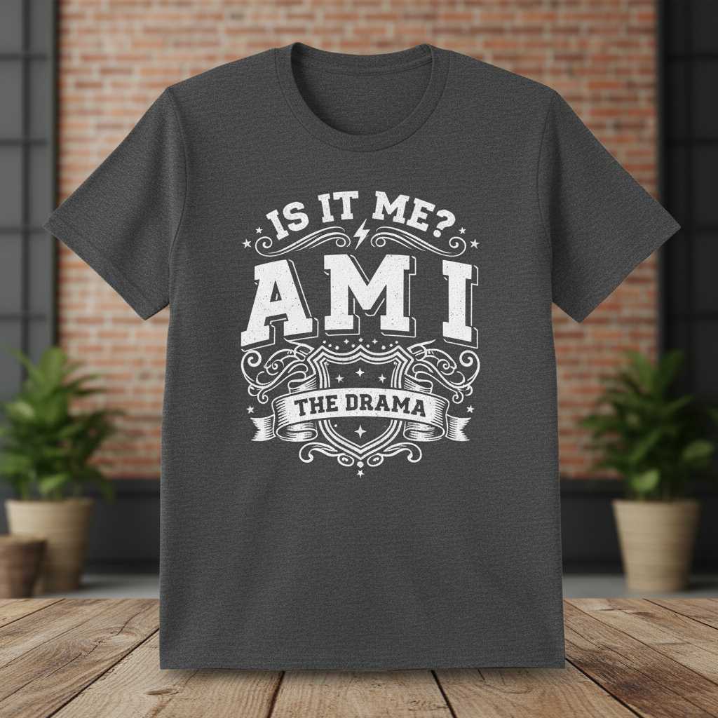 IS IT ME- AM I THE DRAMA Graphic T-Shirt Novelty Tee Unisex Gift Idea