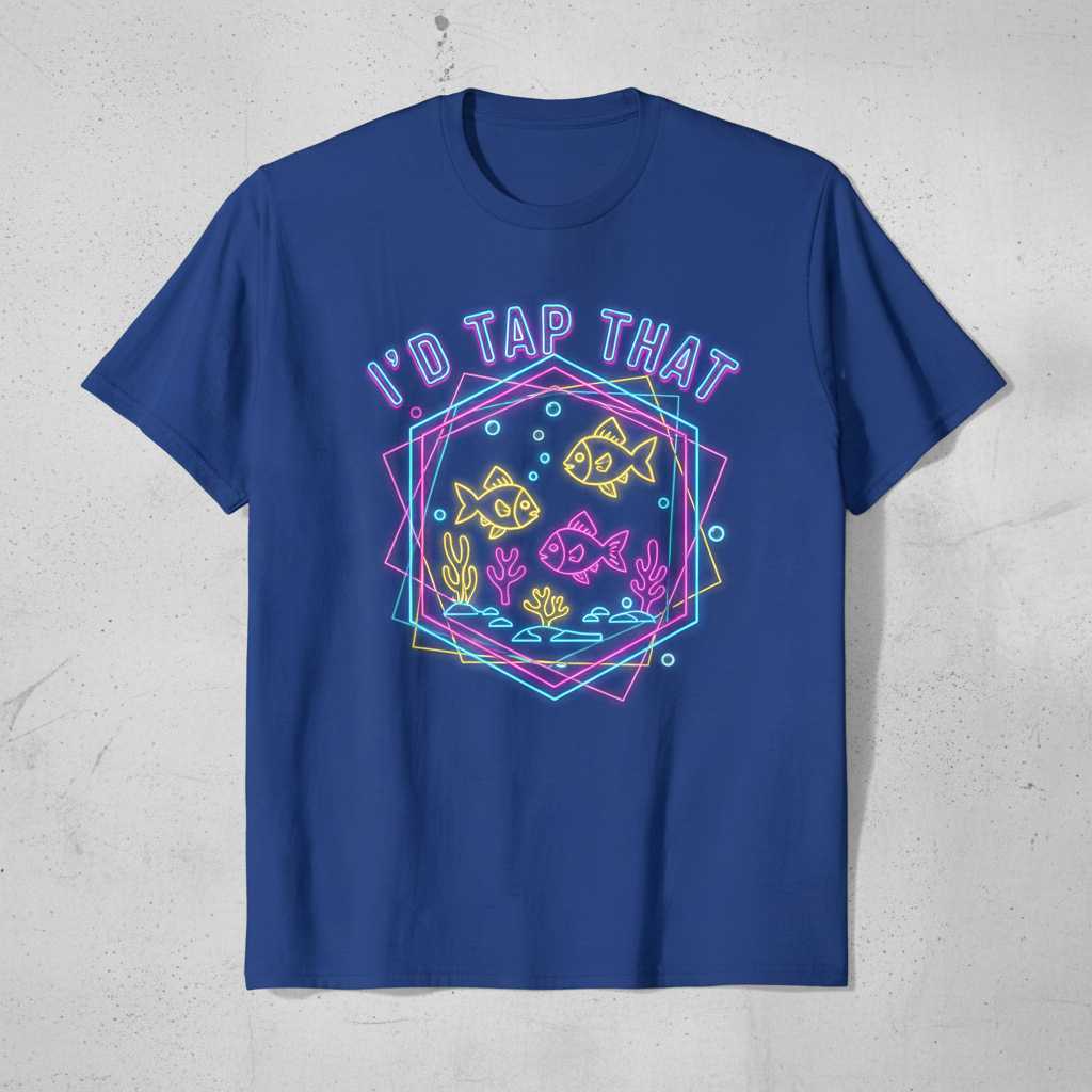 Id Tap That Aquarium Lover Graphic T-Shirt Funny Fish Tee Gift Idea