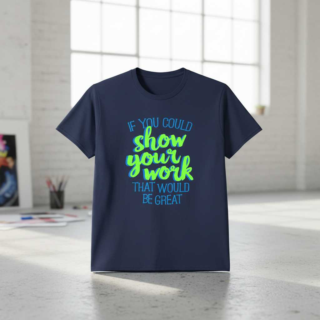 If You Could Show Your Work That Would Be Great Graphic T-Shirt Tee Gift Idea