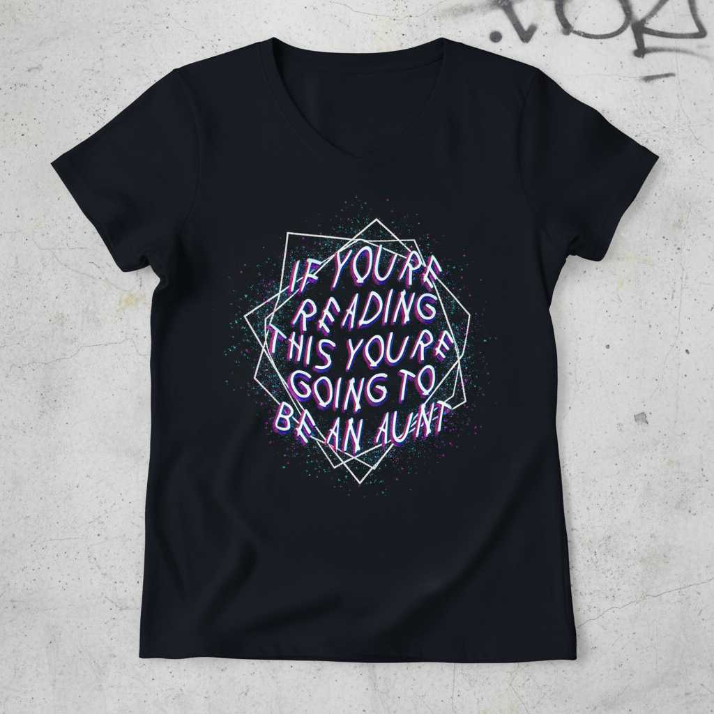 If You’re Reading This You’re Going To Be An Aunt T-Shirt Tee Novelty Gift