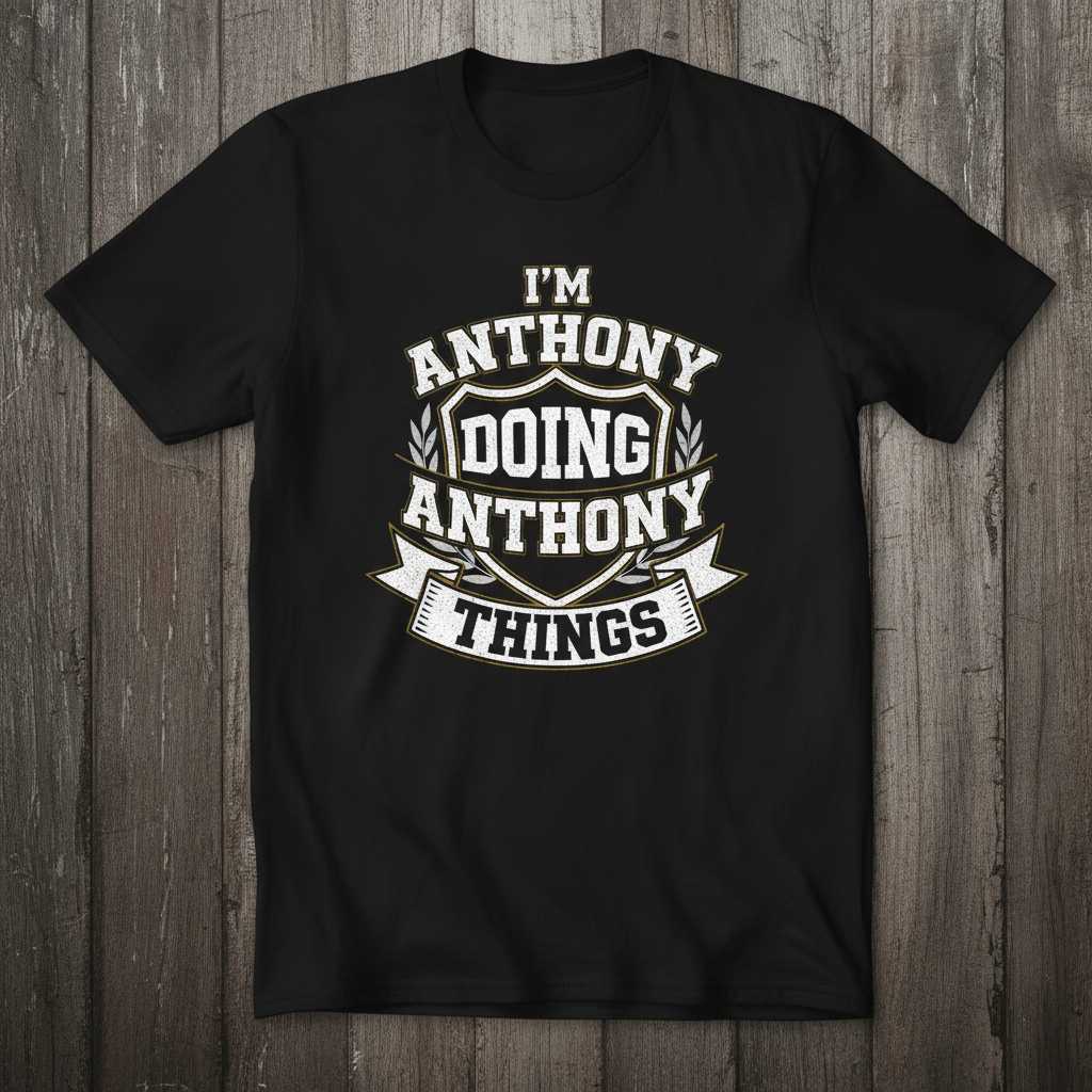 Im Anthony Doing Anthony Things Graphic T-Shirt Tee Novelty Gift Merch