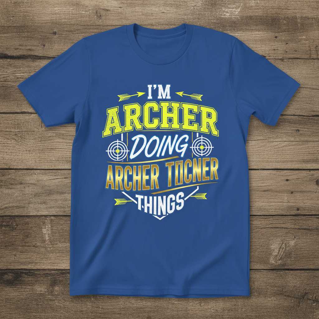 Im Archer Doing Archer Things Graphic T-Shirt Tee Novelty Gift for Archery Fans