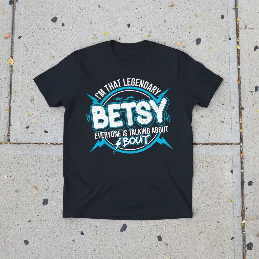 Im That Legendary Betsy Everyone Is Talking About T-Shirt Graphic Tee Gift