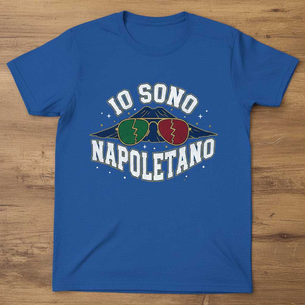 Io Sono Napoletano Graphic T-Shirt Tee Italian Pride Clothing Gift Souvenir