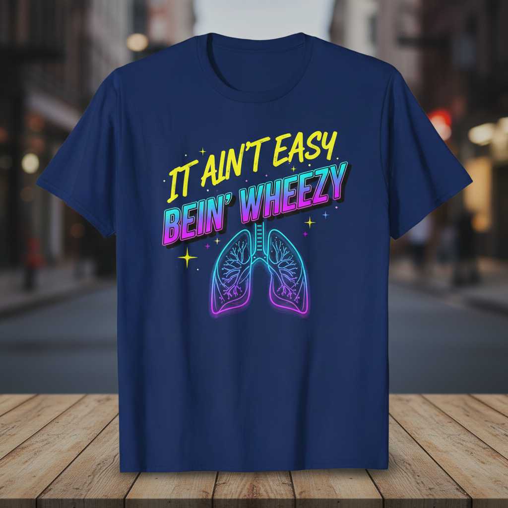 It Ain’t Easy Bein’ Wheezy Funny Graphic T-Shirt Tee Novelty Gift for Fans