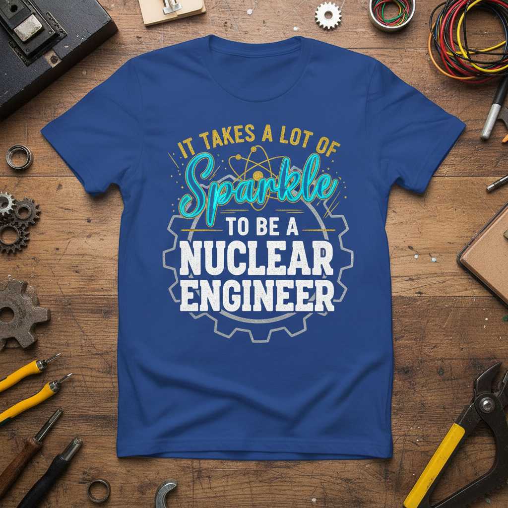 It Takes A Lot Of Sparkle To Be A Nuclear Engineer T-Shirt Tee Graphic Gift