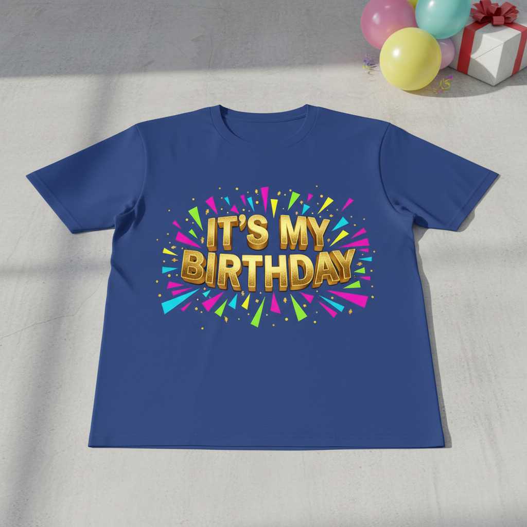 Its My Birthday Graphic T-Shirt Novelty Tee Gift Idea Party Outfit