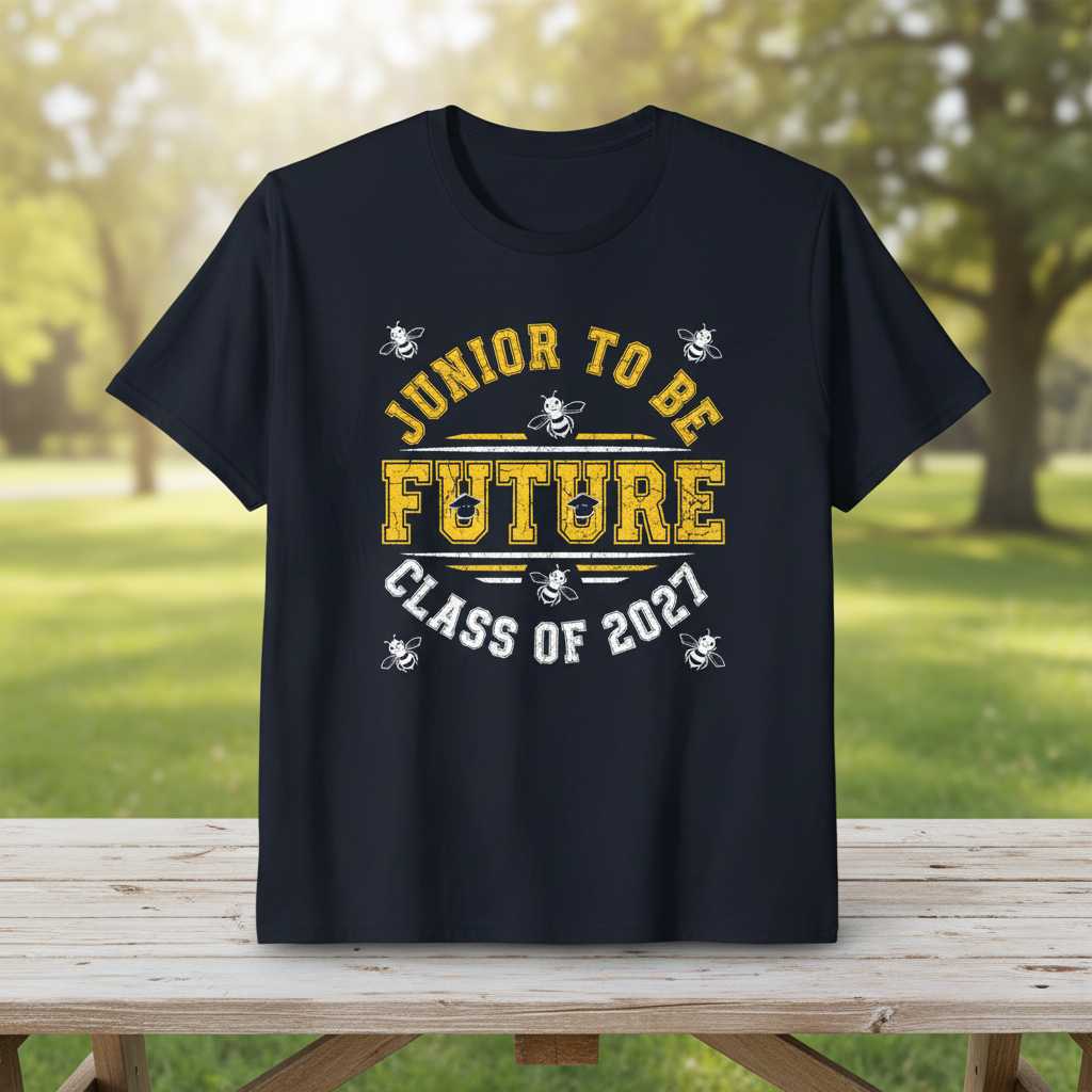 Junior To Be Future Class of 2027 Graphic T-Shirt Tee Unisex Graduation Outfit
