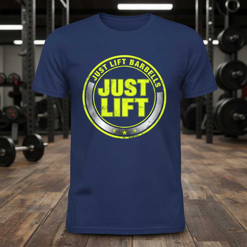 Just Lift Barbells Just Lift Graphic T-Shirt Tee Gym Workout Clothing Gift