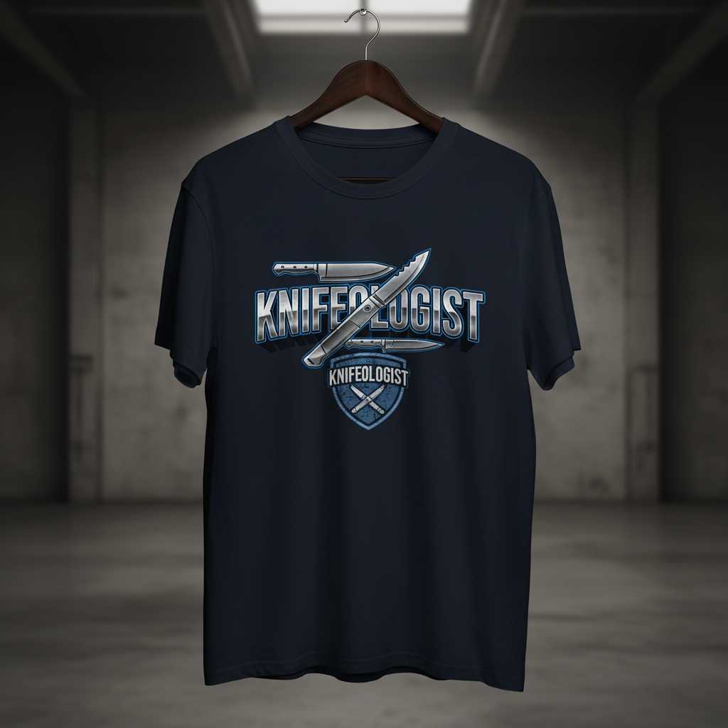 Knifologist T-Shirt Knife Collector Graphic Tee Gift Idea for Blades Enthusiasts