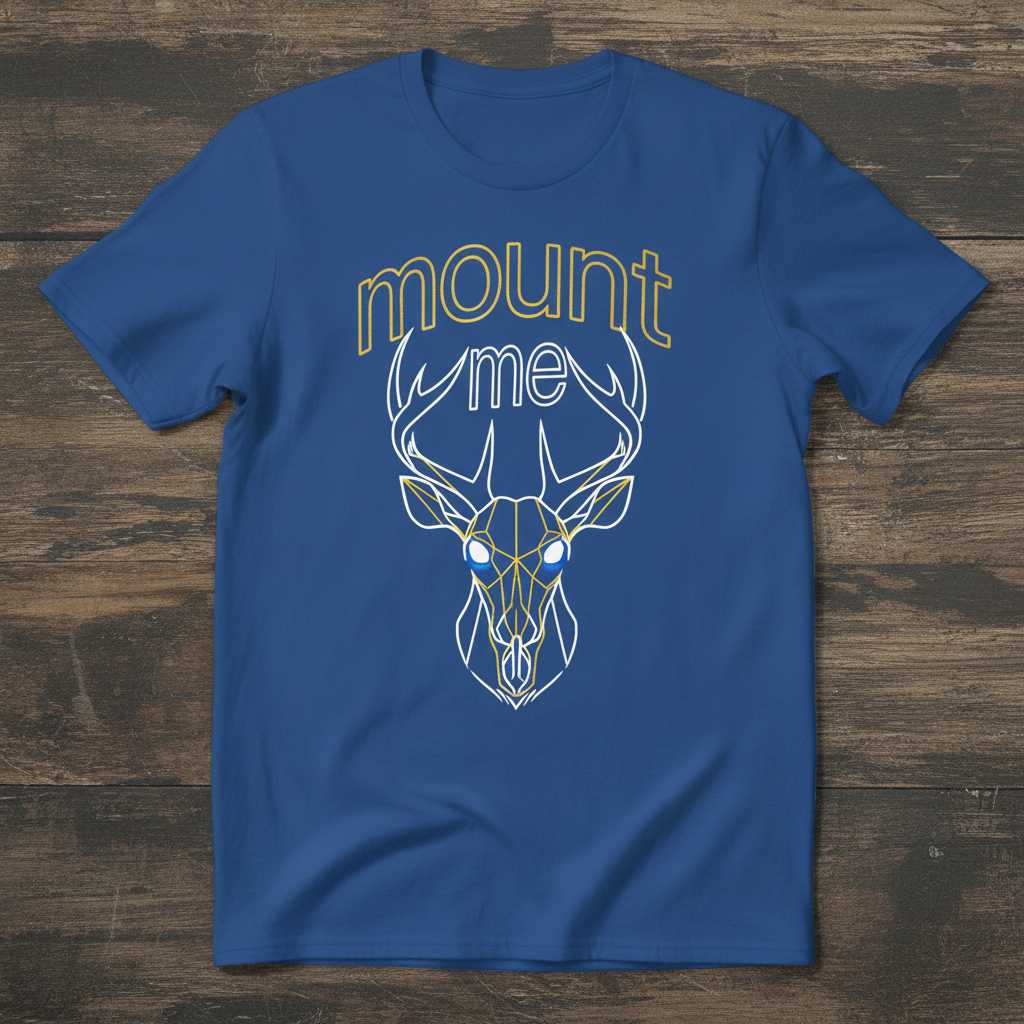 Mount Me Deer Hunting Graphic T-Shirt Novelty Tee Gift for Hunt Lovers