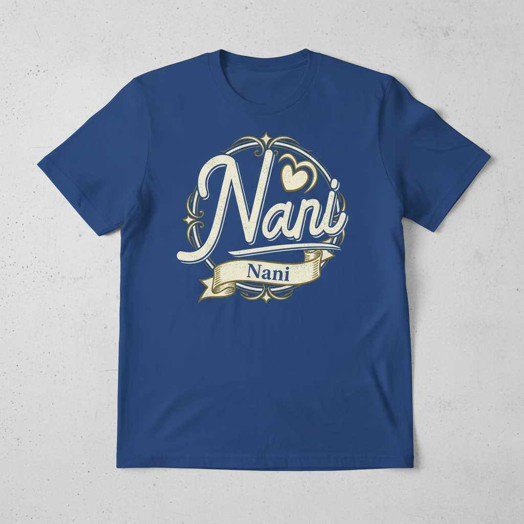 Nani Graphic T-Shirt Tee Novelty Top Gift Idea Unisex Clothing Outfit