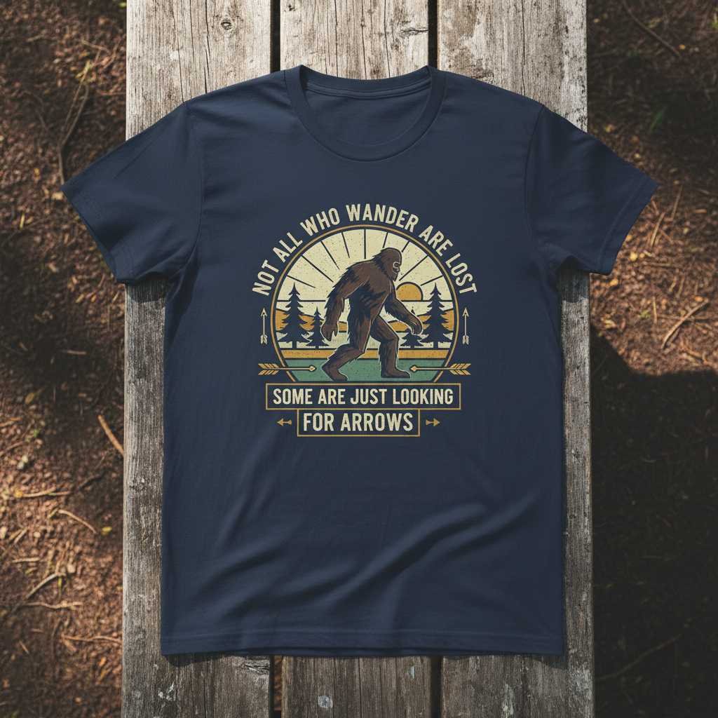 Not All Who Wander Are Lost Some Are Just Looking For Arrows T-Shirt Tee Archery Gift