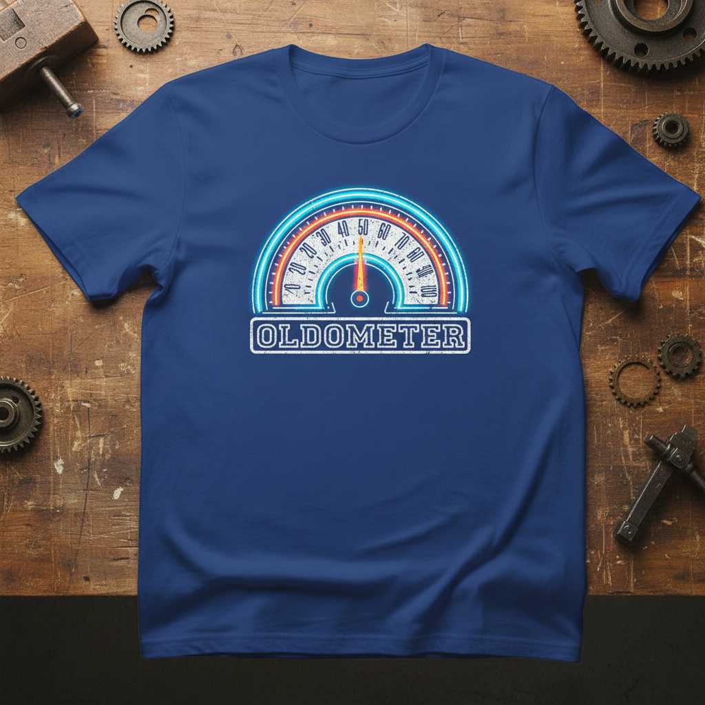 OLDOMETER Vintage Graphic T-Shirt Funny Tee Novelty Clothing Gift Idea