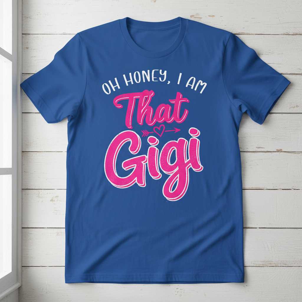 Oh Honey I Am That Gigi Graphic T-Shirt Tee Gift Idea Novelty Top for Women