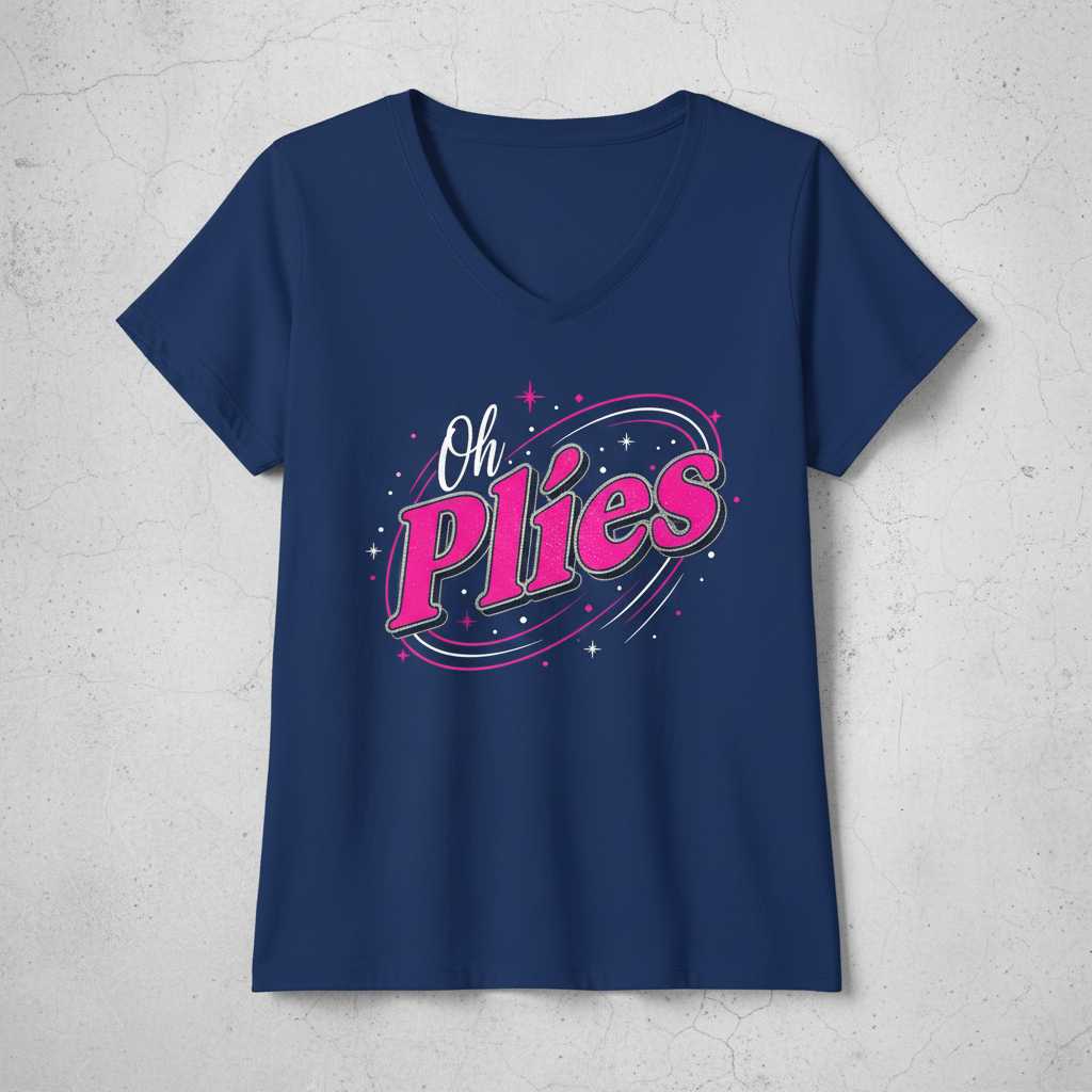 Oh Plies Ballet Dance Graphic T-Shirt Tee Novelty Gift Idea for Dance Lovers