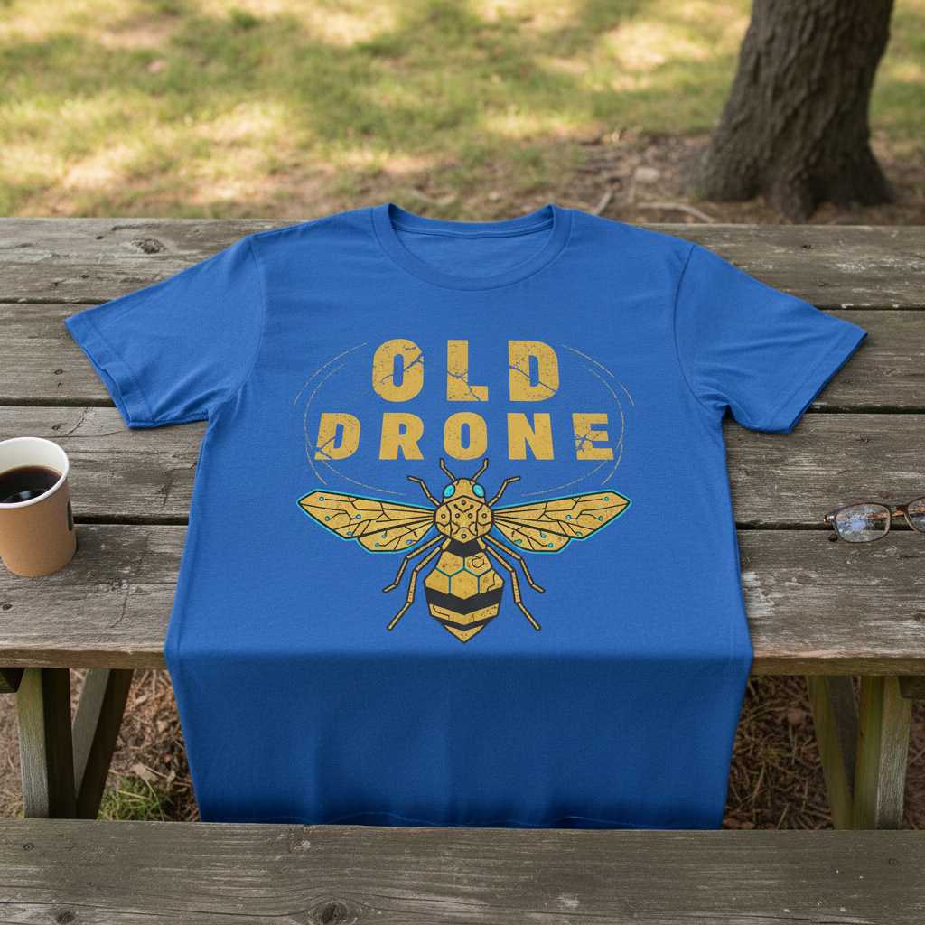 Old Drone Vintage Beekeeper T-Shirt Bee Lover Graphic Tee Gift Idea Clothing