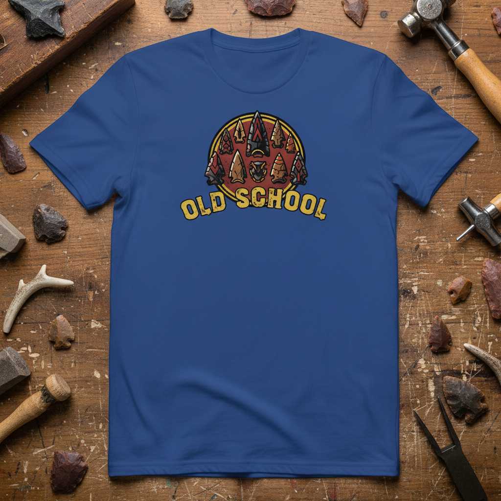Old School Archery Hunting Vintage Graphic T-Shirt Tee Gift for Bowhunter Fan