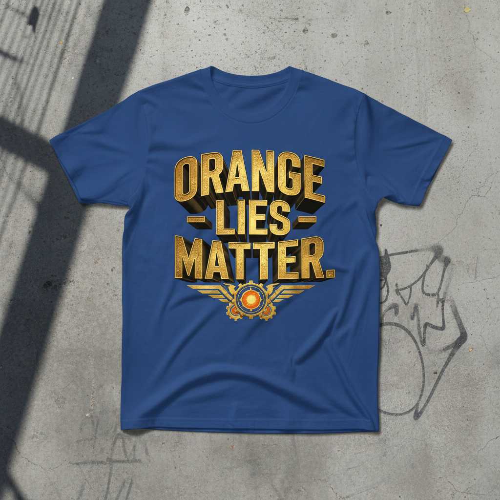 Orange Lies Matter Graphic T-Shirt Tee Political Novelty Top Gift Idea Merch