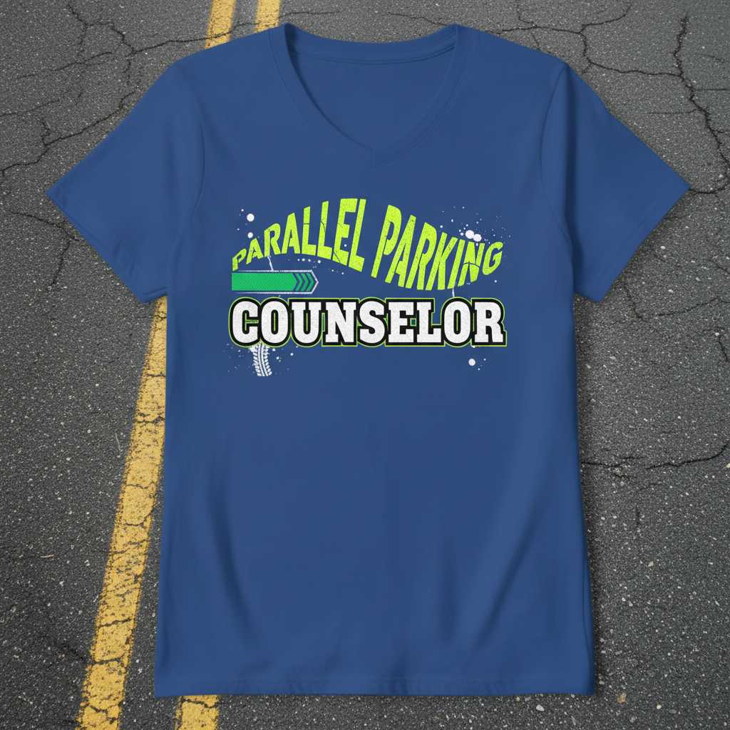 Parallel Parking Counselor Graphic T-Shirt Tee Novelty Driving Gift Outfit