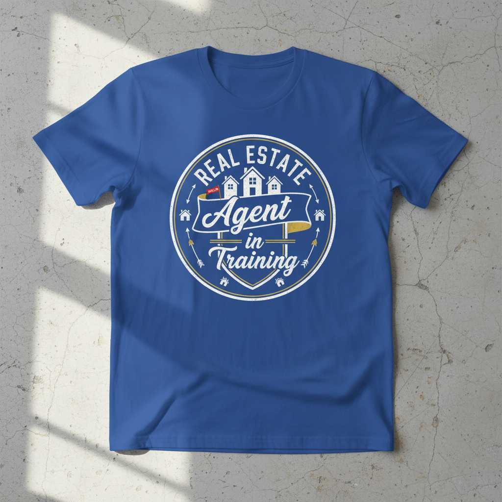 Real Estate Agent in Training Graphic T-Shirt Novelty Tee Gift for Realtor Fans