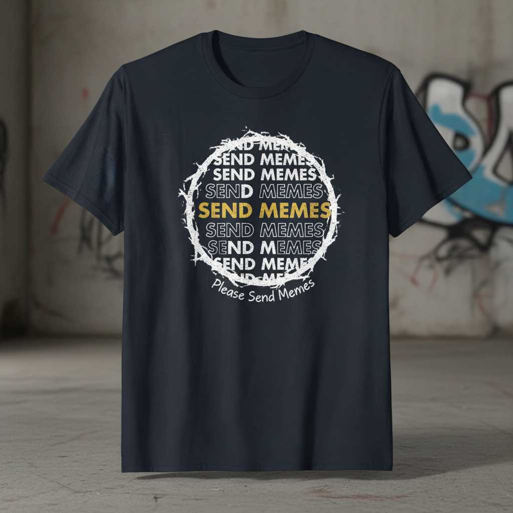 SEND MEMES Please Send Memes Graphic T-Shirt Tee Novelty Merch Gift Idea