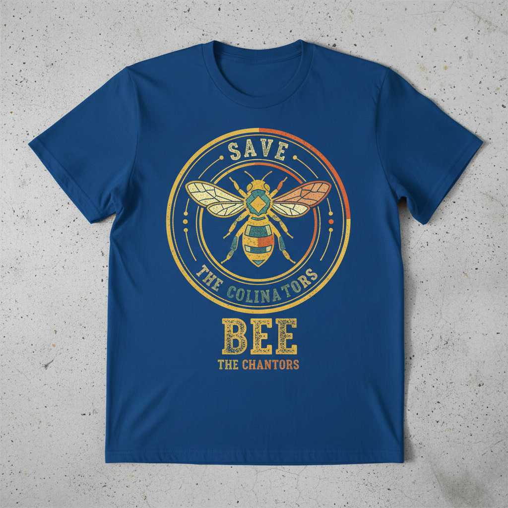 Save The Colninators Bee The Chantors Retro T-Shirt Tee Beekeeper Gift Outfit