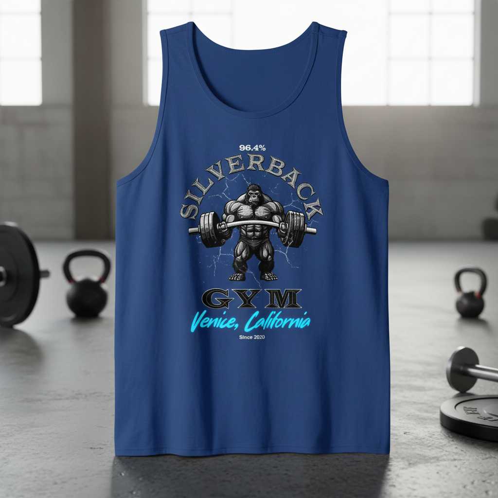 Silverback Gym Venice California Graphic T-Shirt Tee Unisex Workout Gear
