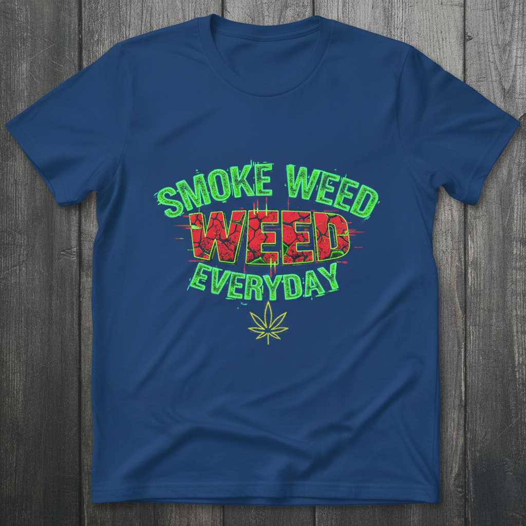 Smoke Weed Weed Everyday Graphic T-Shirt Tee Novelty Cannabis Lover Clothing