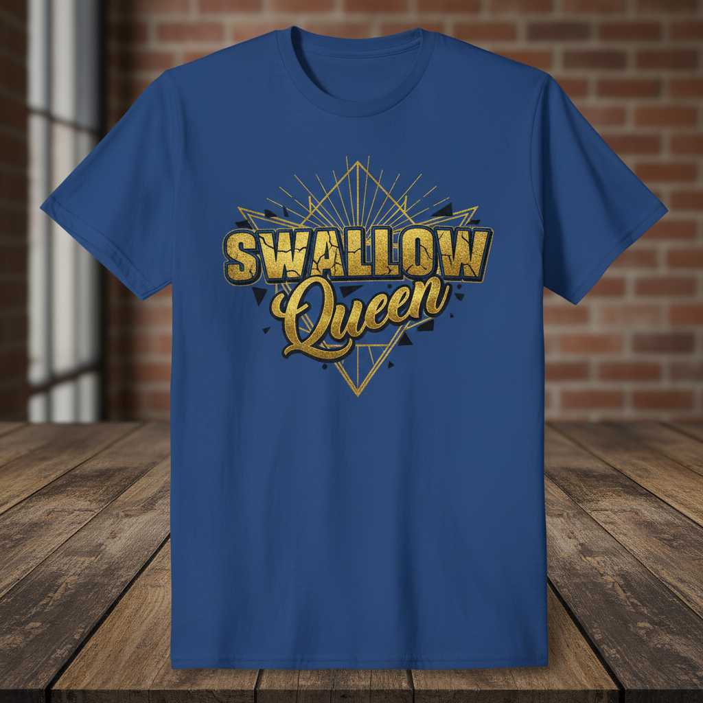 Swallow Queen Graphic T-Shirt Novelty Tee Gift Idea for Women Fans