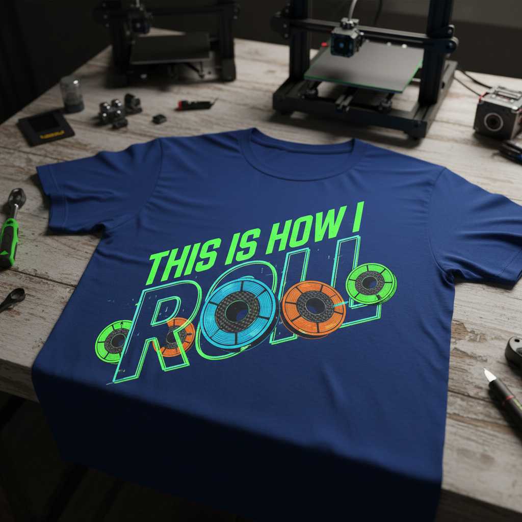 THIS IS HOW I ROLL Graphic T-Shirt 3D Printing Tee Novelty Gift for Maker Fan