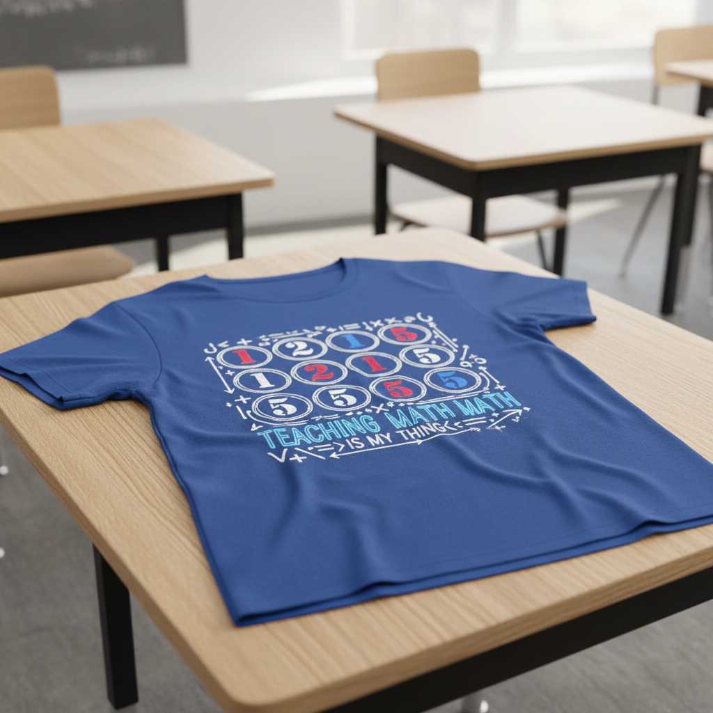 Teaching Math Is My Thing Graphic T-Shirt Tee Novelty Gift for Math Lovers