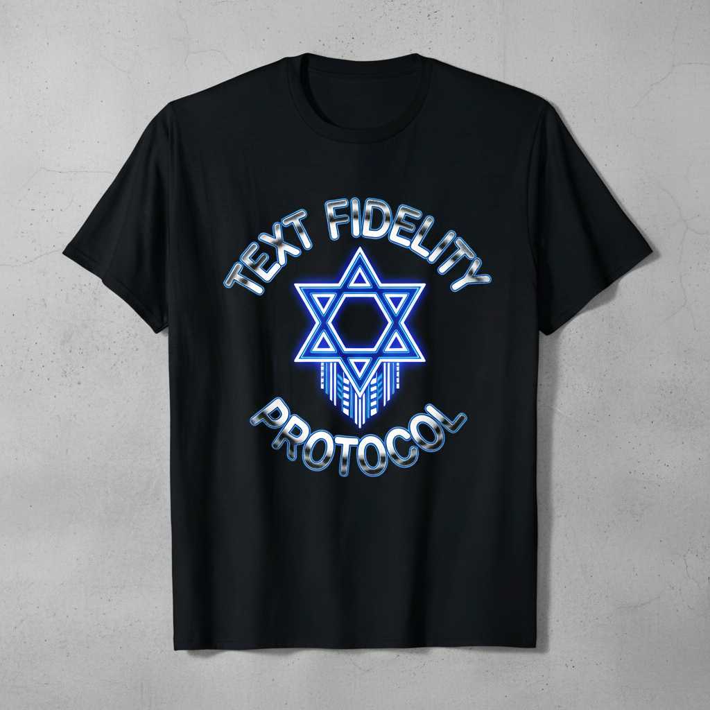 Text Fidelity Protocol Graphic T-Shirt Tee Novelty Unisex Gift Idea Merch