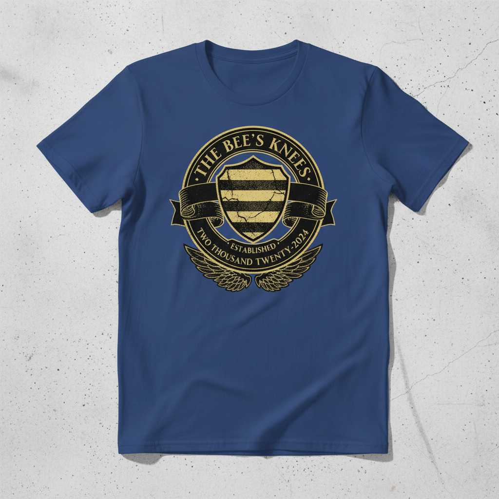 The Bees Knees Established 2021 Vintage Graphic T-Shirt Novelty Tee Gift Idea