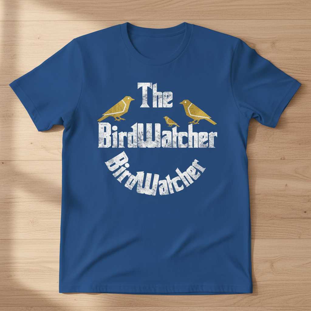 The BirdWatcher Vintage Distressed T-Shirt Tee Graphic Gift for Bird Lover