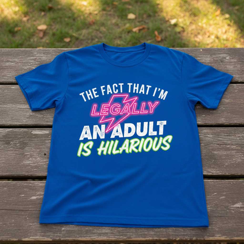 The Fact That I’m Legally An Adult Is Hilarious Graphic T-Shirt Tee Birthday Gift