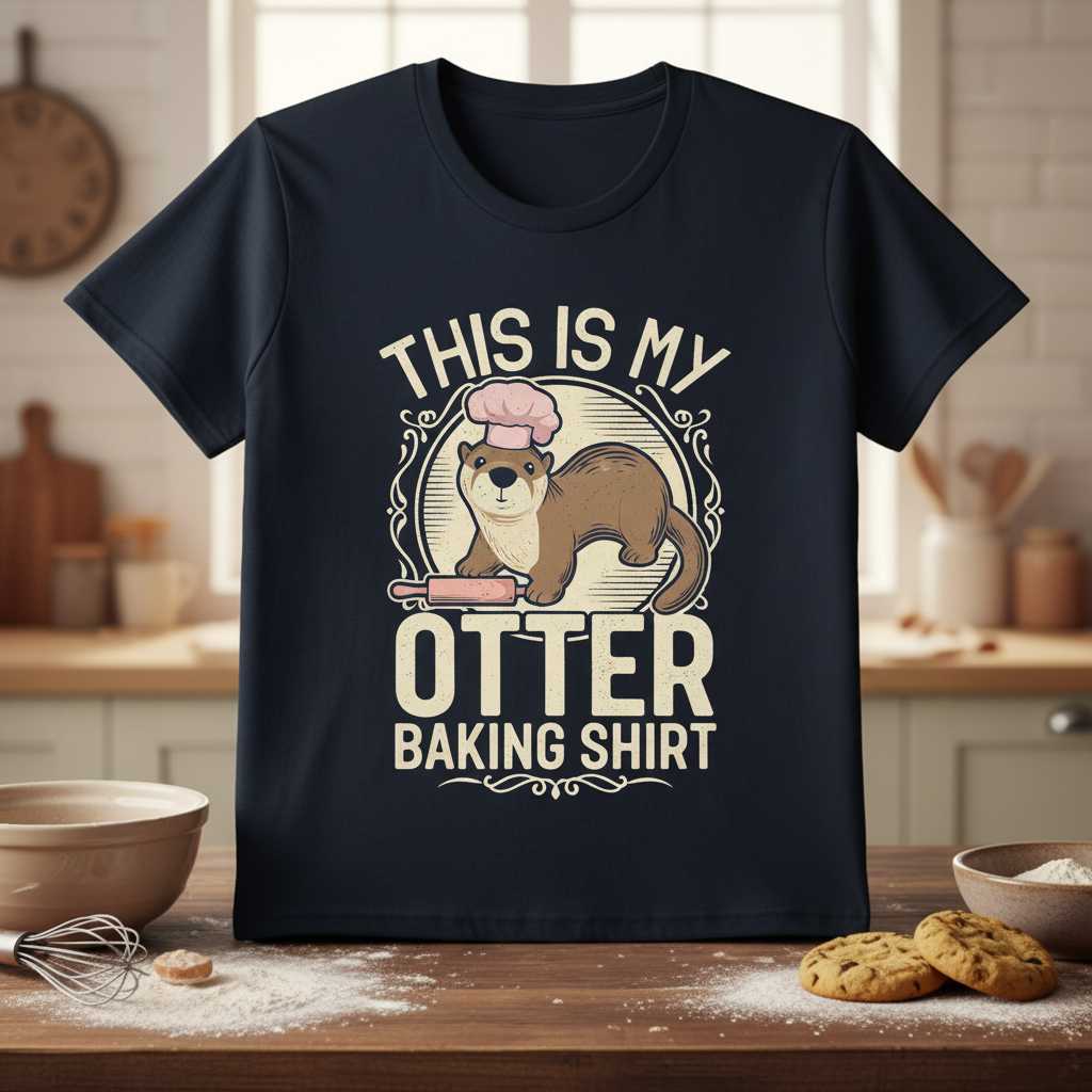This Is My Otter Baking Shirt Funny Graphic T-Shirt Tee Gift for Baking Lovers