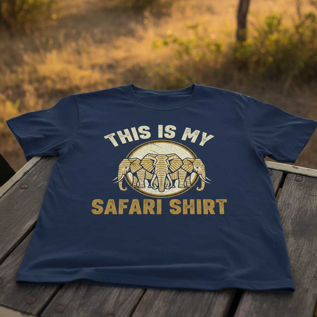 This Is My Safari Shirt Graphic T-Shirt Tee Novelty Unisex Gift for Safari Lovers