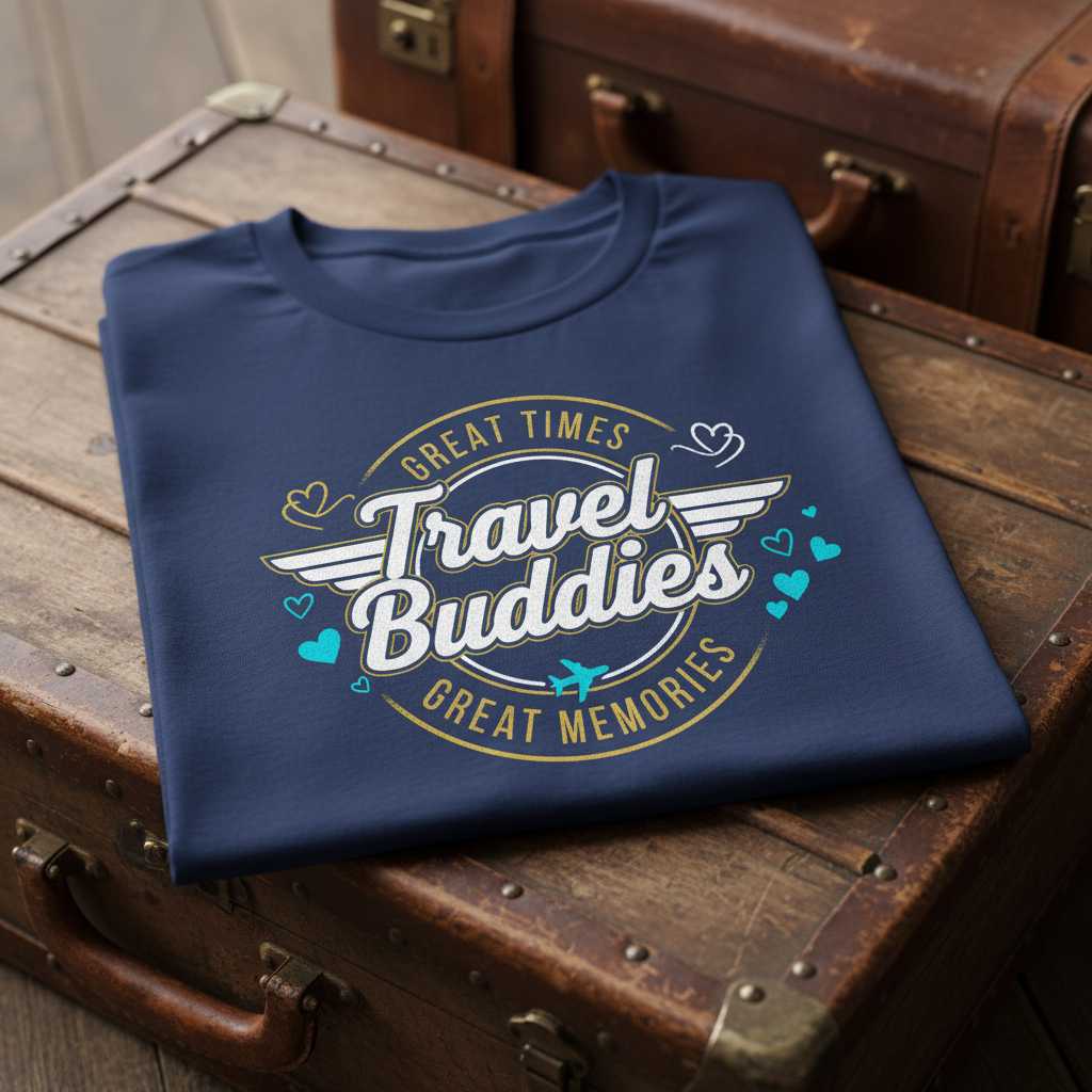 Travel Buddies Great Times Great Memories T-Shirt Graphic Tee Gift Idea