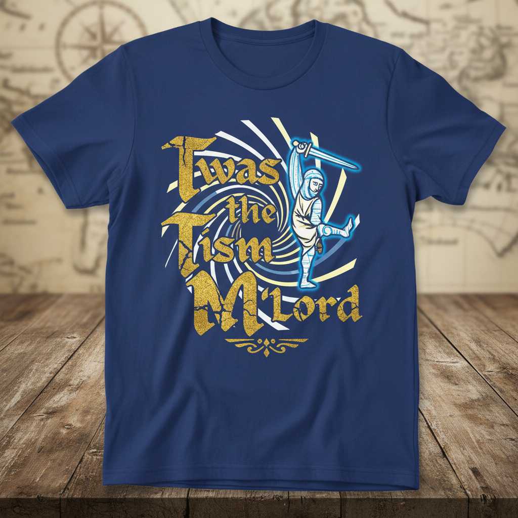 Twas the Tism M’Lord Graphic T-Shirt Novelty Tee Unisex Gift Idea Merch